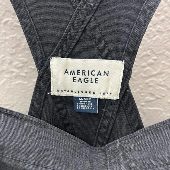 American Eagle Outfitters Black Denim Overalls - Picture 8 of 10